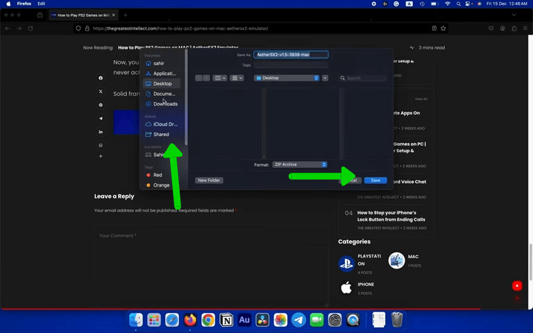 Download AetherSX2 For Mac 3 How to download aethersx2 for mac step 2