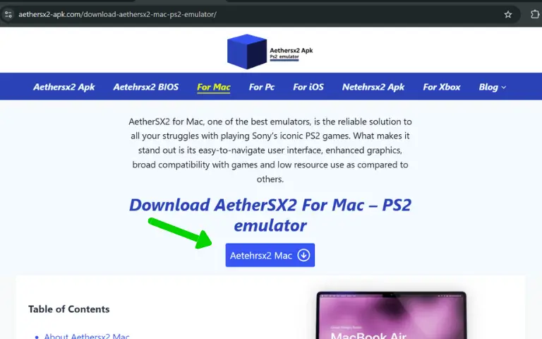 Download AetherSX2 For Mac 2 How to install aethersx2 on mac step1