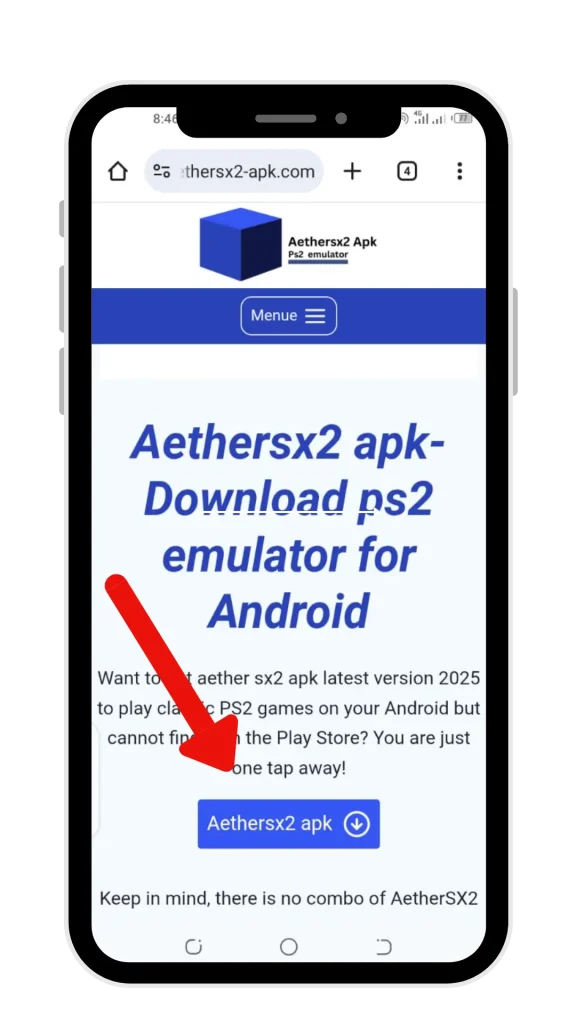 Baixar AetherSX2 APK 2 Passo 1: Baixar o APK do AetherSX2